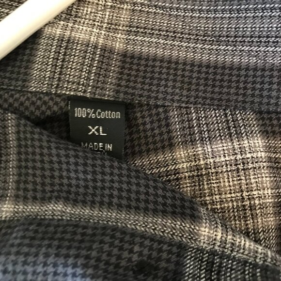 IKE BEHAR MENS PLAID SHIRT SIZE XL - Picture 5 of 7
